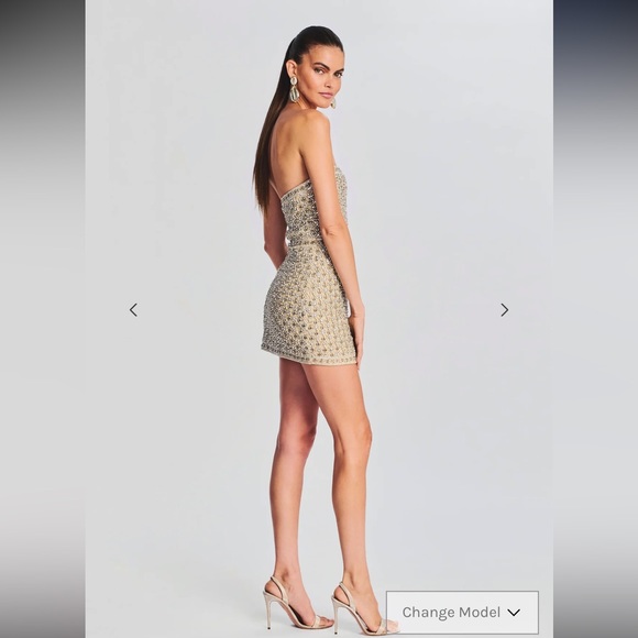 RETROFETE - Heather Dress in Champagne Mermaid Shell - size medium - Picture 9 of 17